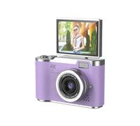AMZLORD 4K Camera numérique 48MP Portable CCD CAMERIE 8X Zoom Video Recorder Gift (Purple)
