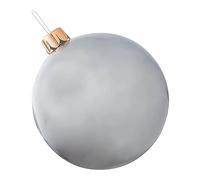 AMZLORD Boules de Noël Gonflables Décor Extérieur, 45cm Boule Décorée Gonflable en PVC de Noël avec des Piquets, Boule de Noël Géante Blow up Décor pour Noël Vacances Cour Pelouse Porche Déc