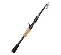 AMZLORD Canne à pêche télescopique légère et pliable, canne à pêche Baitcasting, professionnelle et portable pour la pêche en eau salée et en eau douce