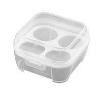 AMZLORD Carton à œufs empilable en plastique avec grille 3/4/8, boîte de rangement pour œufs avec couvercle, bac à légumes sans BPA, boîte de protection des œufs, chariot à œufs portable pou