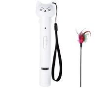AMZLORD Cat Funny Stick with IR Light Projection Cat Toy | (Blanc)