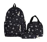 AMZLORD Ensemble de Sac à Dos à nœud Papillon 3-in-1 avec Crayon à Sac à Lunch pour Les Adolescentes