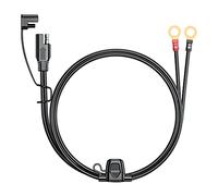 AMZLORD Fil de Faisceau de borne SAE vers Joint torique, connecteur de Batterie SAE 18 AWG, câble d'extension à déconnexion Rapide à 2 Broches avec fusible 10 A, Cordon de Charge d'extension