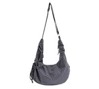 AMZLORD Korean Style Slouchy Women Crossbody Bag Soft Fabric Dumpling | Adjustable Strap Trend Casual Shoulder Commuter Lightweight Rounded