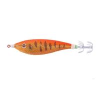 AMZLORD Leurre de pêche à la traîne Horizontal Lumineux 11 cm/13,4 G Leurre de pêche à la turlutte Lumineux pour calmar Flottant Jigging Eging Hameçons à crevettes en Bois Leurre de calmar a