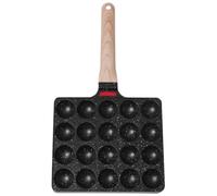 AMZLORD Machine à Takoyaki antiadhésive 20 trous | Plaque de cuisson, gril de cuisson, 20 trous de compartiment pour boules de poulpes, poêle à crêpes, plaque de cuisson