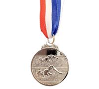AMZLORD Médaille de Natation en métal de 5 cm avec Ruban de Cou Médaille d'or/Argent/Bronze Médailles de 1ère/2ème/3ème Place pour Les compétitions de fête et de Course