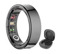 AMZLORD R09 Smart Ring Care Symiss Blood Oxygen Sleep Sleep Survering Fitness Tracker with Charging Case Tempet Tempet Health and Sleep Monitor for Men Women for Xiaomi Samsung Phone