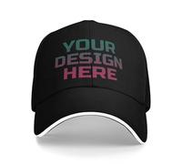 AMZLRR Casquette Personnalisable Casquettes Baseball personnalisée Casquette Trucker sur Mesure avec Photo/Logo/Texte,Casquettes Baseball pour Hommes & Femmes