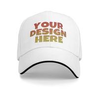 AMZLRR Casquette Personnalisable Casquettes Baseball personnalisée Casquette Trucker sur Mesure avec Photo/Logo/Texte,Casquettes Baseball pour Hommes & Femmes