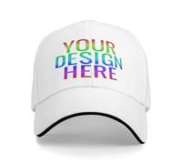 AMZLRR Casquette Personnalisable Casquettes Baseball personnalisée Casquette Trucker sur Mesure avec Photo/Logo/Texte,Casquettes Baseball pour Hommes & Femmes