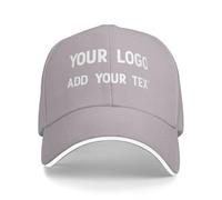 AMZLRR Custom Hat Add Your Text Custom Logo Hat Adjustable Baseball Caps for Men Women Basic Custom Trucker Hat Unisex Adult