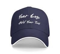 AMZLRR Custom Hat Add Your Text Custom Logo Hat Adjustable Baseball Caps for Men Women Basic Custom Trucker Hat Unisex Adult