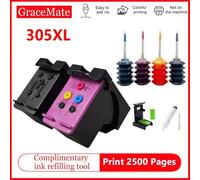 AMZMDGJK Cartouche à Encre CISS Compatible avec 305xl hp305 Deskjet 2710 2721 2722 2723 2724 6020 6022 6030 6032 6052(Cartridge and Ink)