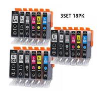 AMZMDGJK Cartouches d'encre Compatible avec IP4850 IX6550 MG5150 MG5250 MG6150 MG8150 MX885 MG5350 IMPRIMANTE ASW 3SET PGI525 CLI526(3set 18PK)