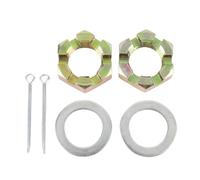 AMZOAKUD Kit d'écrous de remorque pour Arbre de 1 Pouce en Acier Inoxydable galvanisé avec rondelles et goupilles Fendues - Fixation d'essieu Durable et sécurisée pour Bateau et remorques de pêche