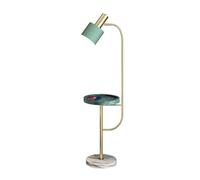 AMZOAKUD Lampadaire Lampadaire en métal avec Table en marbre et lampadaire de Base Lampadaire pour Salon Bureau Chambre Lampe sur Pied (Couleur : Remote Control Switch Taille : 30 * 150cm)