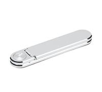 AMZOAKUD Support de téléphone Pliable en Alliage d'aluminium, Compact, Forte adhérence, 2,3 x 0,5 Pouces, Rotation à 180 degrés, Stockage magnétique, Support Durable pour Mobile et Tablette