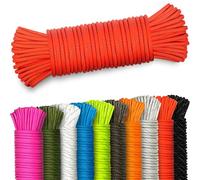 AMZoutdoor® Paracorde 550 réfléchissante de 4 mm | Corde paracorde réfléchissante | Équipement de plein air | Camping | Paracorde (rouge réfléchissant, 5 m)