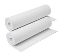 AMZQNART 2 rouleaux de mousse EVA, conviennent pour la modélisation de cosplay, les projets de bricolage et les travaux manuels, ultra haute densité 90 kg/m3, 5 mm, 40,6 x 150 cm (0,60 m²), blanc