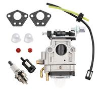 AMZSKU Carburateur Debroussailleuse 52cc 49cc 43cc Carbu Kit avec Joint, Tuyau, Bougie d'allumage et Filtre à Essence