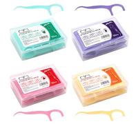 AMZSKU Dental Flossers Lot de 200 bâtonnets de fil dentaire avec design en forme de Y