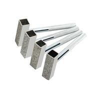 AMZSKU Lot de 4 disques abrasifs diamantés pour meuler les disques d'ébavurage, tête de 45 x 10 mm