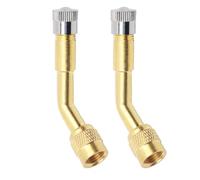 AMZSKU Rallonge de valve en cuivre Adaptateur de valve angulaire Rallonge de valve de pneu pour voiture, moto, vélo, scooter (135°)