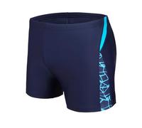 AMZSPORT Maillot de Bain Homme Short de Bain à Séchage Rapide Boxer de Plage avec Cordon de Serrage, Bleu Marine XXL