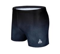 AMZSPORT Maillot de Bain Homme Short de Bain à Séchage Rapide Boxer de Plage avec Cordon de Serrage, Noir L