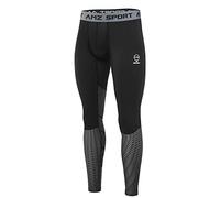 AMZSPORT Pantalon de Sport Homme Legging de Compression Séchage Rapide Baselayer Pantalon All-Season Argent M
