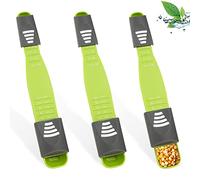 AMZSUPER ERA 3 Pcs Cuillere a Mesurer Reglable, Double End Réglables Cuillère Doseuse avec 8 Étals Accessoires de Cuisine pour Café Sucre Sel Thé