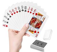 AMZSystems - Jeu de cartes poker professionnel fabriqué en Espagne avec boîte en plastique rigide 54 cartes avec 2 cartes Joker Texas Holdem Casino Cartes résistantes et durables ads