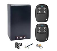AMZsystems Tableau de manœuvre pour moteur de porte enroulable, 230 V, kit avec 2 télécommandes, boutons extérieurs, sortie photocellule, 433 MHz Rolling Code, gris