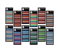 Amztour Marque Page Adhesif 3600 Pièces pour Classer et Retrouver Rapidement 5 * 0.4cm Inscriptible Sticky Tabs Plusieurs Couleurs Idéal pour Bureau, école, Famille (12 Kits)