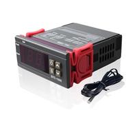 Amztour Régulateur de Température Numérique STC-1000 avec Affichage LED Numérique 110V-220V Thermostat de Refroidissement de Chauffage NTC Sensor Probe pour Chaleur/Refroidissement