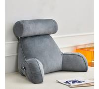 AMZWDMZ Coussins de Lecture,Grand Oreiller de Taille avec accoudoirs - avec Repose-Nuque,Coussin Cale Dos Canapé pour Lit & Fauteuil,Idéal pour Travailler,Lire ou Jouer sur