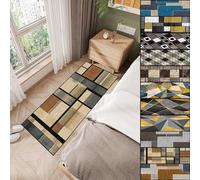 AMZYU Tapis Couloir 110 x 130 cm Antidérapant et Doux Paillasson Exterieur Résistant et Lavable pour Cuisine Chambre Salon Entree Interieur, I