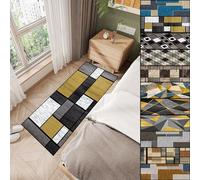 AMZYU Tapis Couloir 50 x 90 cm Doux et Durable Tapis pour Le Salon Moderne Longueur réglable Idéal pour Cuisine, Entrée, Bain, A