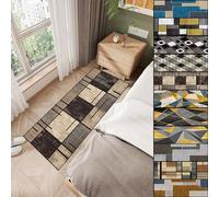 AMZYU Tapis de Chambre 90 x 140 cm Antidérapant et Doux Tapis Entree Interieur Long Longueur réglable pour la Cuisine, Le Hall, Le Couloir, D