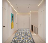 AMZYU Tapis de Couloir 80 x 160 cm Antiderapant Long Tapis de Couloir Lavable et Facile à soigner pour Cuisine Salon Couloir Tapis Chambre, G