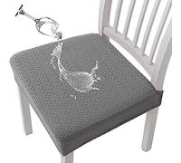 AMZZHAO 4/6 pièces Housse de Chaise,Housse de Chaise Spandex Stretch Lavable Universelle Amovible Housse Assise Chaise,pour Salle à Manger,Cuisine,Bureau