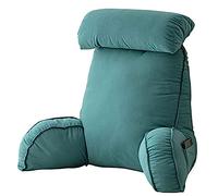 AMZZHAO Oreiller de Lecture avec Accoudoirs,Coussin Support Lombaire,Coussin de Lecture Compensé,Coussin Canapé,Traversin Tête de lit Support Arrière,pour Lit & Fauteuil & Canape
