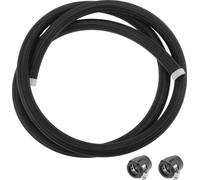AN-12 Kit De Ligne De Carburant 7.55Ft Tuyau À Vide Tuyau De Carburant Automobile Avec 2 Pièces Pinces Noires 1 Set