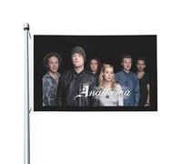 An*a*t*h*e*m*as Drapeau de bande Impression directe sur vêtement Polyester durable Graphiques accrocheurs Bannière double face - 0,9 x 1,5 m