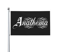 An*a*t*h*e*m*as Drapeau de bande Impression directe sur vêtement Polyester durable Graphiques accrocheurs Bannière double face - 0,9 x 1,5 m