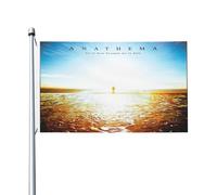 An*a*t*h*e*m*as Drapeau de bande Impression directe sur vêtement Polyester durable Graphiques accrocheurs Bannière double face - 0,9 x 1,5 m