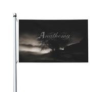 An*a*t*h*e*m*as Drapeau de bande Impression directe sur vêtement Polyester durable Graphiques accrocheurs Bannière double face - 0,9 x 1,5 m