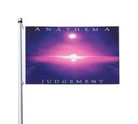 An*a*t*h*e*m*as Drapeau de bande Impression directe sur vêtement Polyester durable Graphiques accrocheurs Bannière double face - 0,9 x 1,5 m