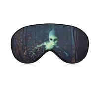 An Alien in Mystic Forest Masque pour les yeux endormi avec sangle réglable pour les yeux bandés pour les voyages en avion